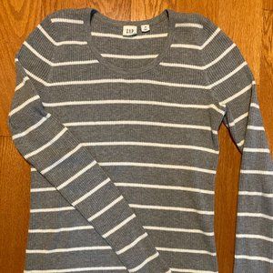 Light grey, ribbed, SOFT Gap sweater